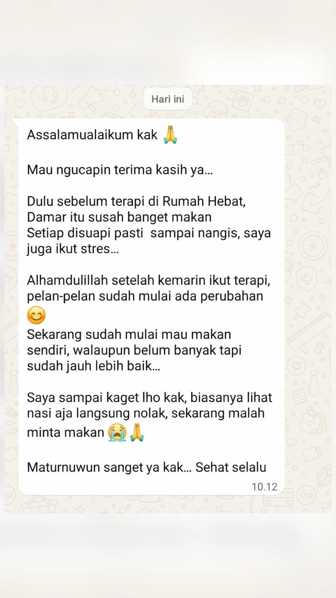 Hasil Terapi